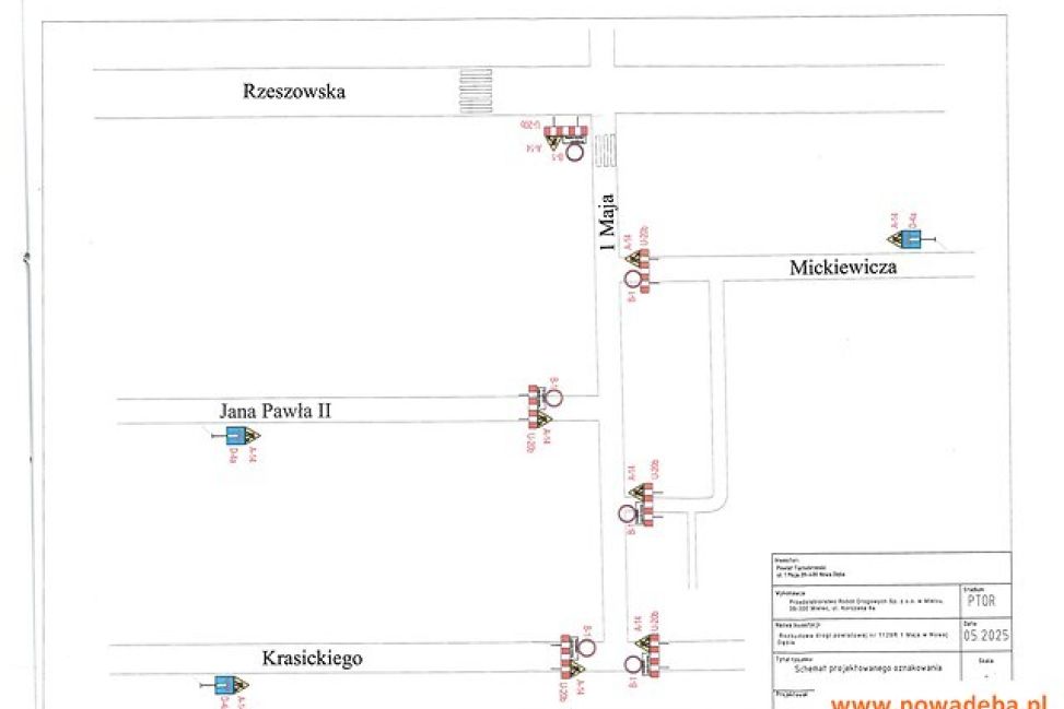 Zamknięcie ul. 1 Maja w Nowej Dębie. Kierowcy muszą przygotować się na utrudnienia