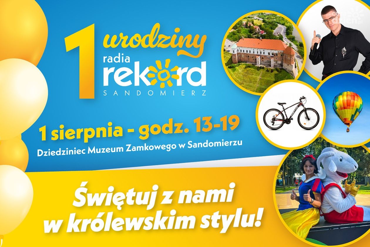 Radio Rekord Sandomierz ma już rok! Urodzinowe święto na dziedzińcu zamkowym