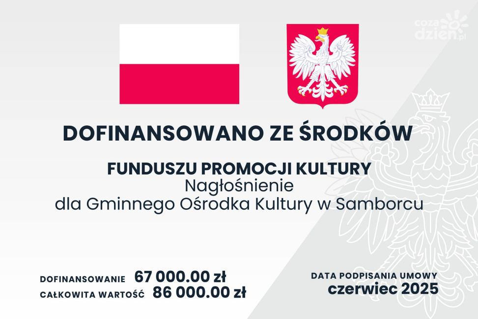 Nowe nagłośnienie w GOK Samborzec. Lepsza jakość, większa dostępność kultury