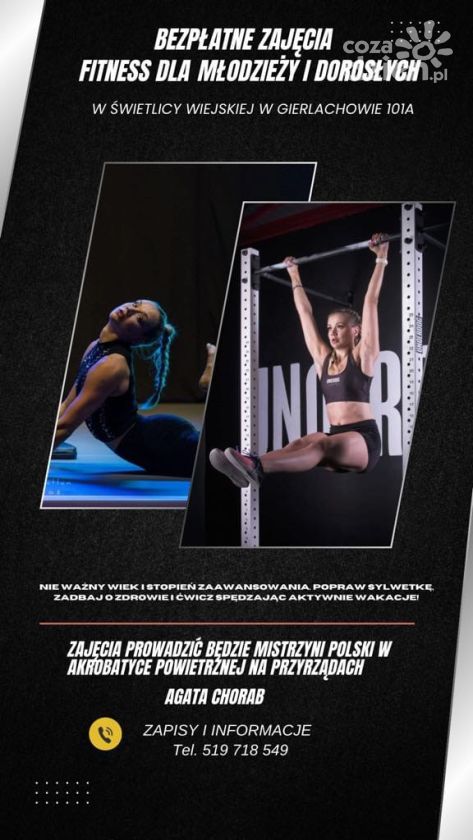 Fitness dla każdego - ruszają bezpłatne zajęcia w Gierlachowie
