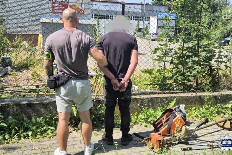 Sandomierska policja błyskawicznie odzyskała skradziony sprzęt ogrodniczy – sprawca zatrzymany kilka godzin po kradzieży