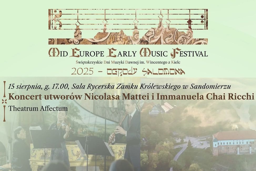Barok bez granic. Zespół Theatrum Affectuum wystąpi w Sandomierzu i Kielcach