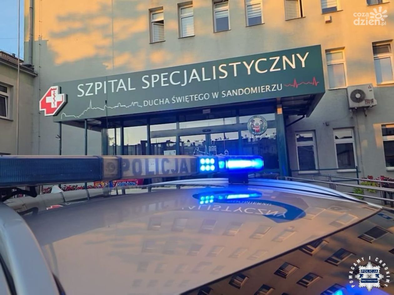 Szybka reakcja sandomierskich policjantów. Eskorta dla matki z nieprzytomnym dzieckiem i pomoc dla kobiety w autobusie