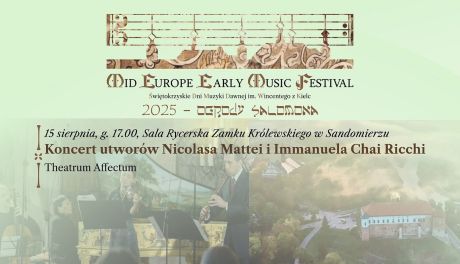 Barok bez granic. Zespół Theatrum Affectuum wystąpi w Sandomierzu i Kielcach