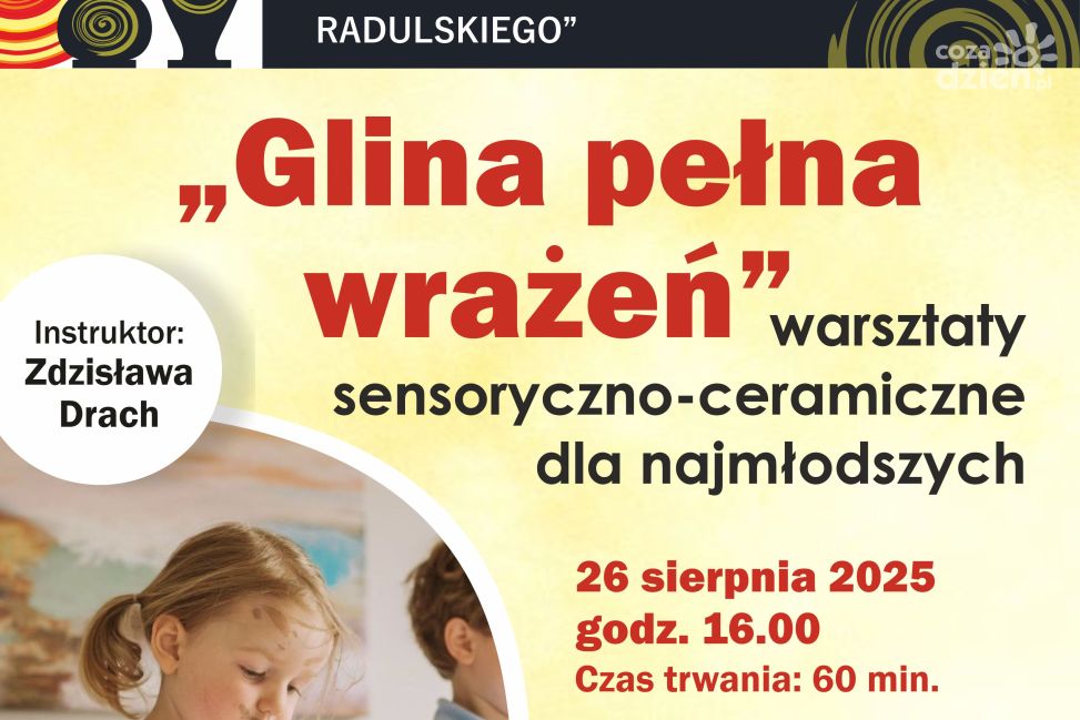 „Glina pełna wrażeń” – bezpłatne warsztaty dla najmłodszych w Sandomierzu
