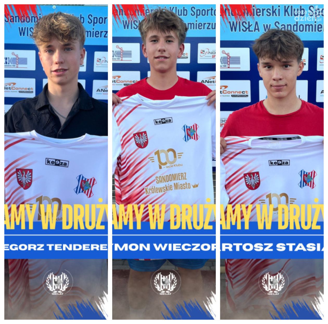 Trzech wychowanków wraca do Wisły Sandomierz. Klub stawia na lokalną tożsamość