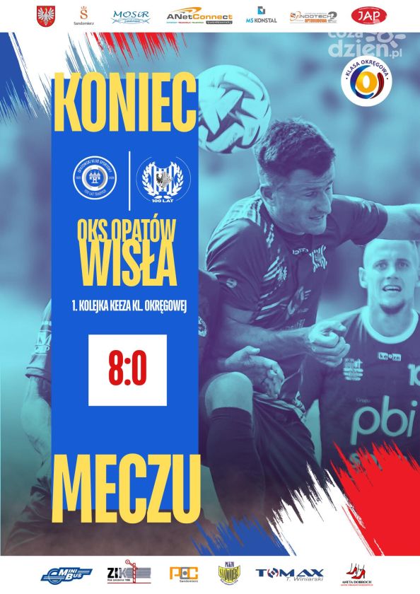Lodowaty prysznic na start sezonu! Wisła Sandomierz rozbita przez OKS Opatów 0:8