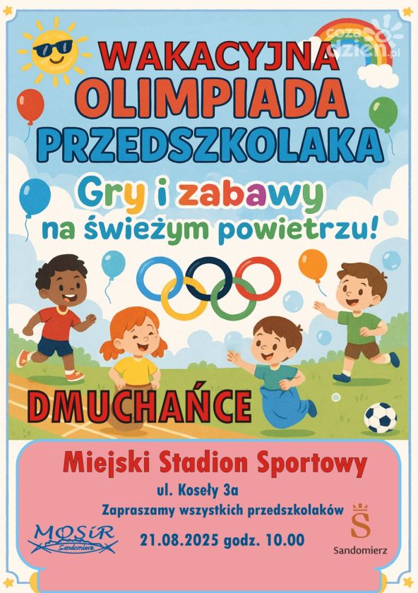 II Wakacyjna Olimpiada Przedszkolaka w Sandomierzu