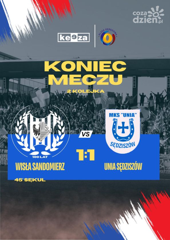 Podział punktów między Wisłą Sandomierz a Unią Sędziszów