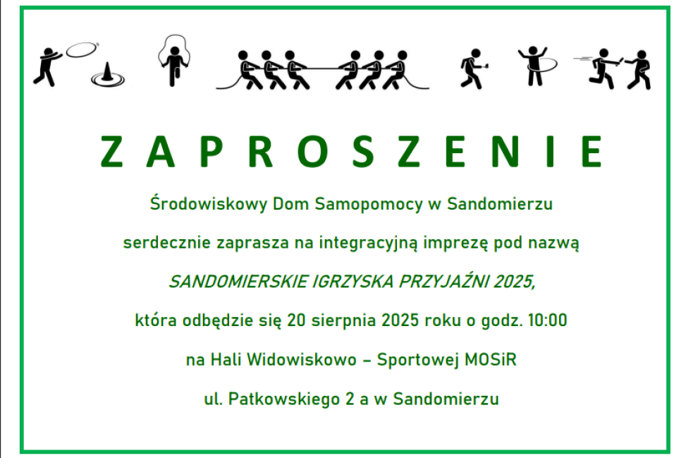 Sandomierskie Igrzyska Przyjaźni 2025 – sport i integracja w jednym wydarzeniu