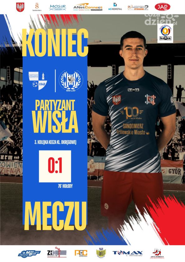 Pewne wyjazdowe zwycięstwo Wisły Sandomierz oraz udany debiut nowego szkoleniowca