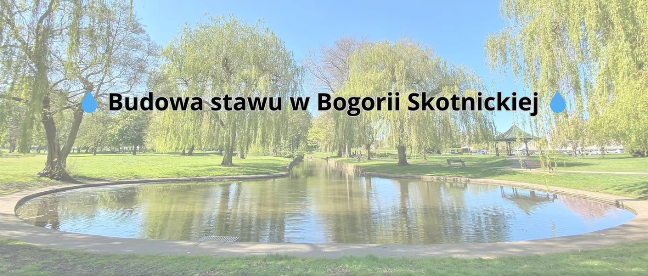 Nowy staw w Bogorii Skotnickiej – inwestycja gminy Samborzec