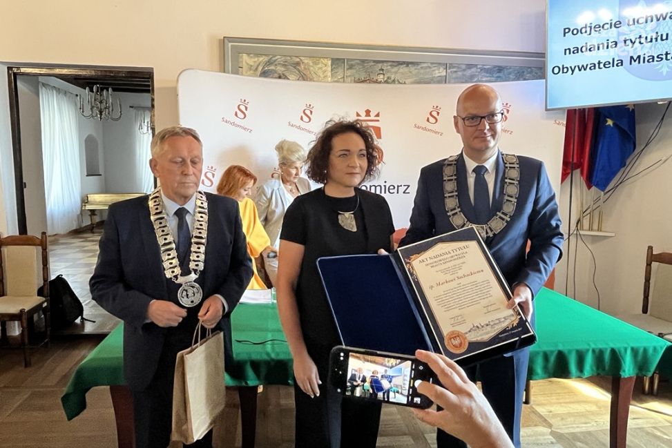 Sandomierz uhonorował Marka Sochackiego tytułem honorowego obywatela miasta