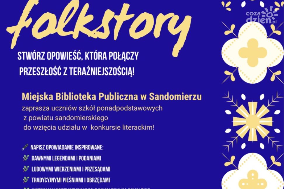 „FolkStory” – konkurs literacki dla młodych twórców z powiatu sandomierskiego