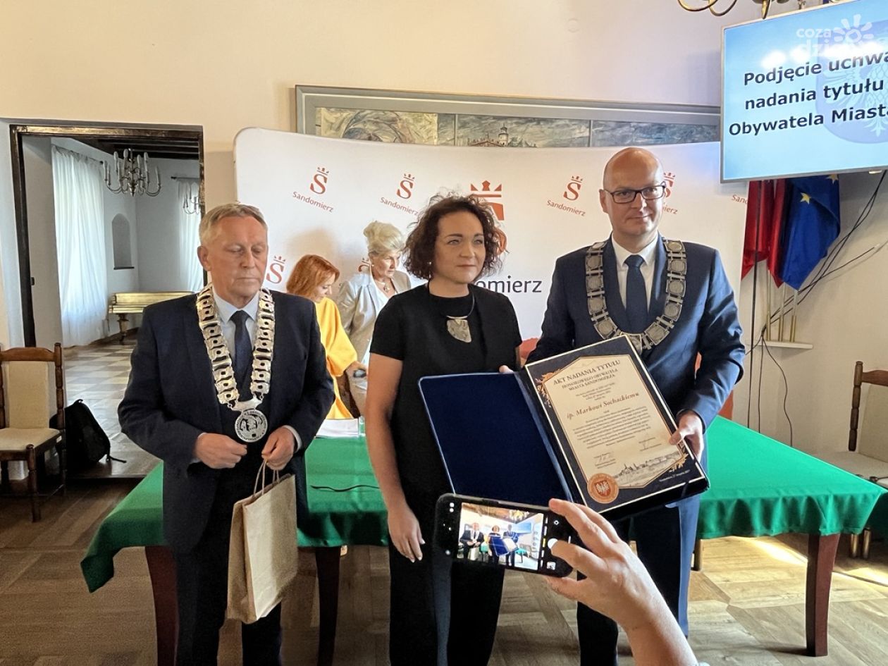 Sandomierz uhonorował Marka Sochackiego tytułem honorowego obywatela miasta
