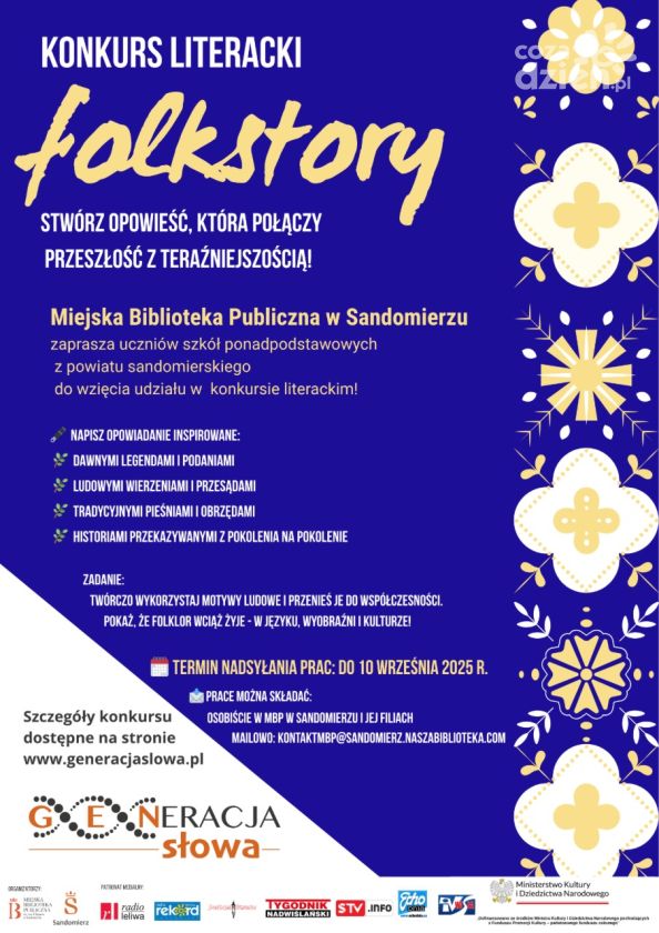 „FolkStory” – konkurs literacki dla młodych twórców z powiatu sandomierskiego