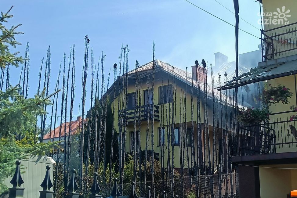 Pożar domu na ulicy Cegielnianej
