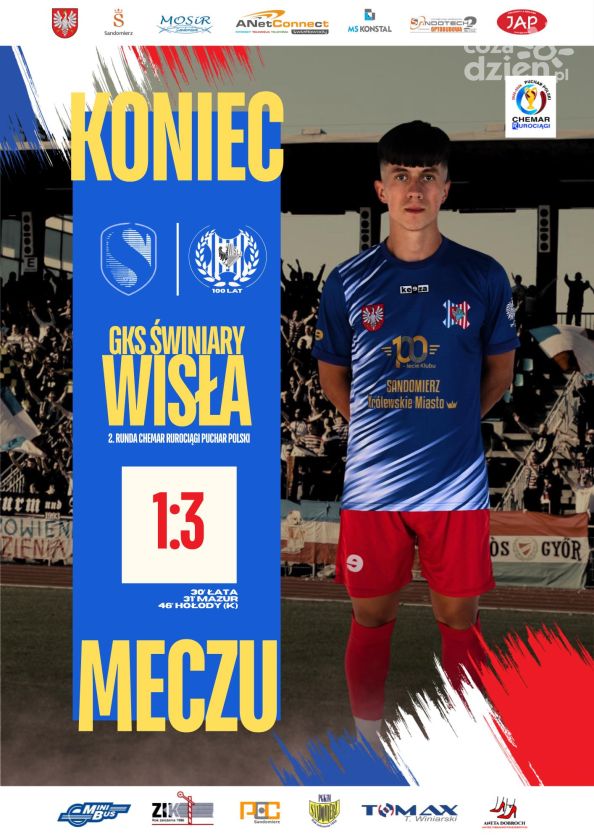 Wisła Sandomierz melduje się w kolejnej rundzie! Pokonali GKS Świniary 3:1