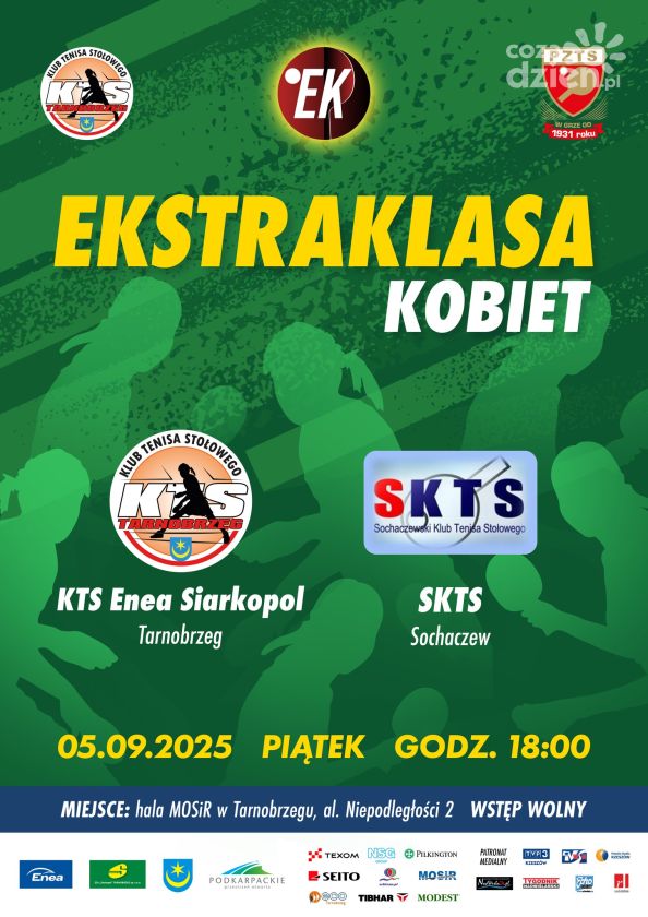 Start nowego sezonu Ekstraklasy Kobiet w Tenisie Stołowym już 5 września w Tarnobrzegu!
