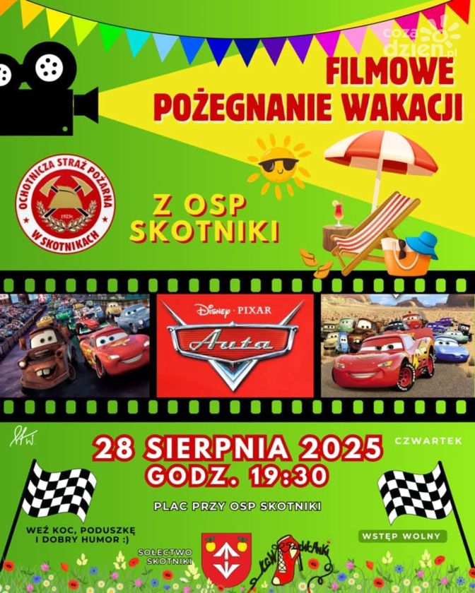 Filmowe pożegnanie wakacji z OSP Skotniki