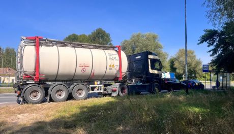 Kolizja na skrzyżowaniu Zakładowej i
Wisłostrady. Utrudnienia w ruchu!