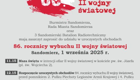 Sandomierz uczci 86. rocznicę wybuchu II wojny światowej