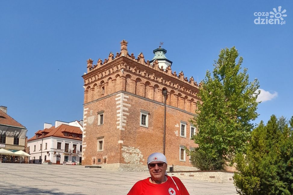 Rowerowa wyprawa Janusza Kobyłki dotarła do Sandomierza