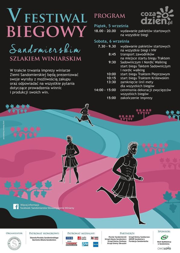 Przed nami V Festiwal Biegowy Sandomierskim Szlakiem Winiarskim