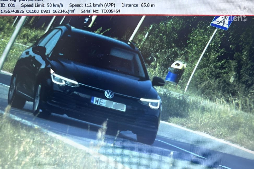 Trzej kierowcy stracili prawa jazdy za nadmierną prędkość