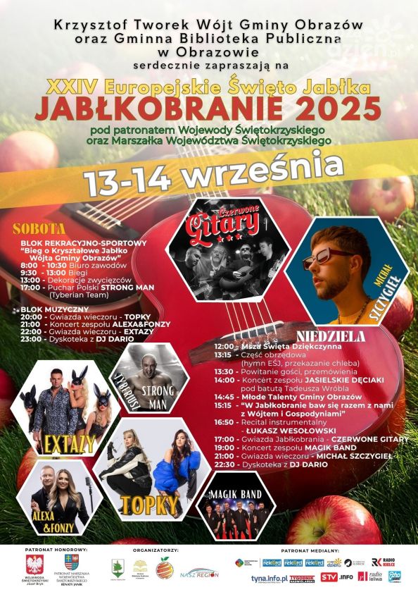 XXIV Europejskie Święto Jabłka w Obrazowie – dwa dni pełne muzyki, sportu i tradycji