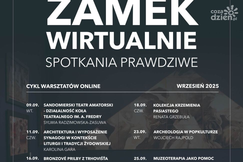 „Zamek wirtualnie – spotkanie prawdziwe” – cykl wykładów online startuje już we wtorek!
