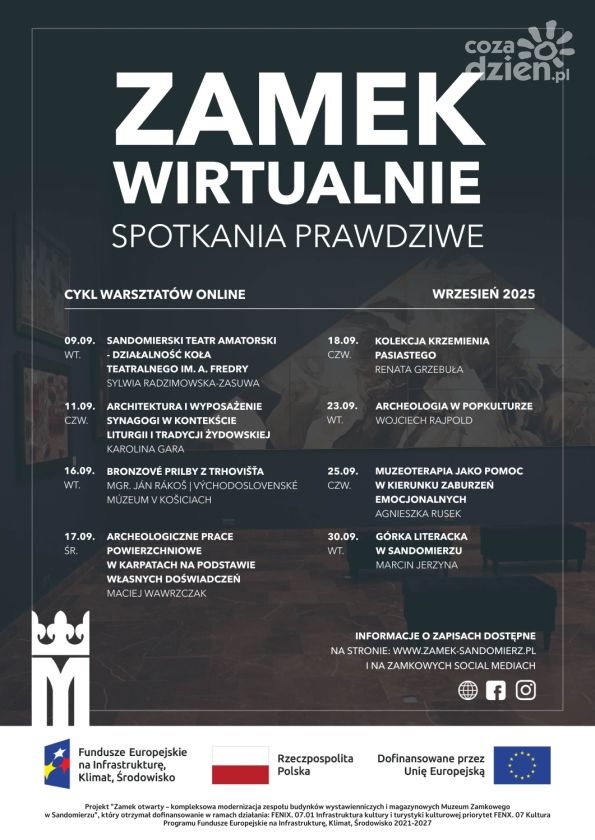 „Zamek wirtualnie – spotkanie prawdziwe” – cykl wykładów online startuje już we wtorek!