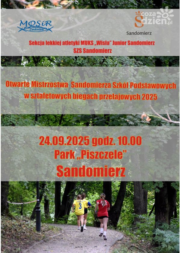Otwarte Mistrzostwa Sandomierza Szkół Podstawowych w Sztafetowych Biegach Przełajowych 2025 już w środę!