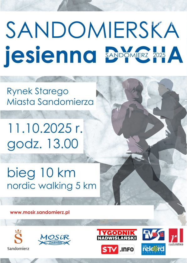 Sandomierska Jesienna Dycha 2025 – bieganie w malowniczym Sandomierzu