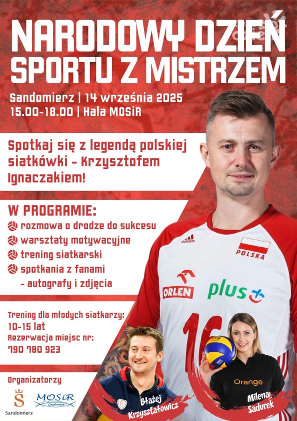 Sportowa niedziela z gwiazdą polskiej siatkówki