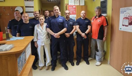 Policjanci z Sandomierza oddali krew w ramach ogólnopolskiej akcji
