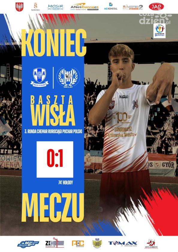 Wisła Sandomierz wyrzuciła za burtę Basztę Rytwiany z Pucharu Polski!
