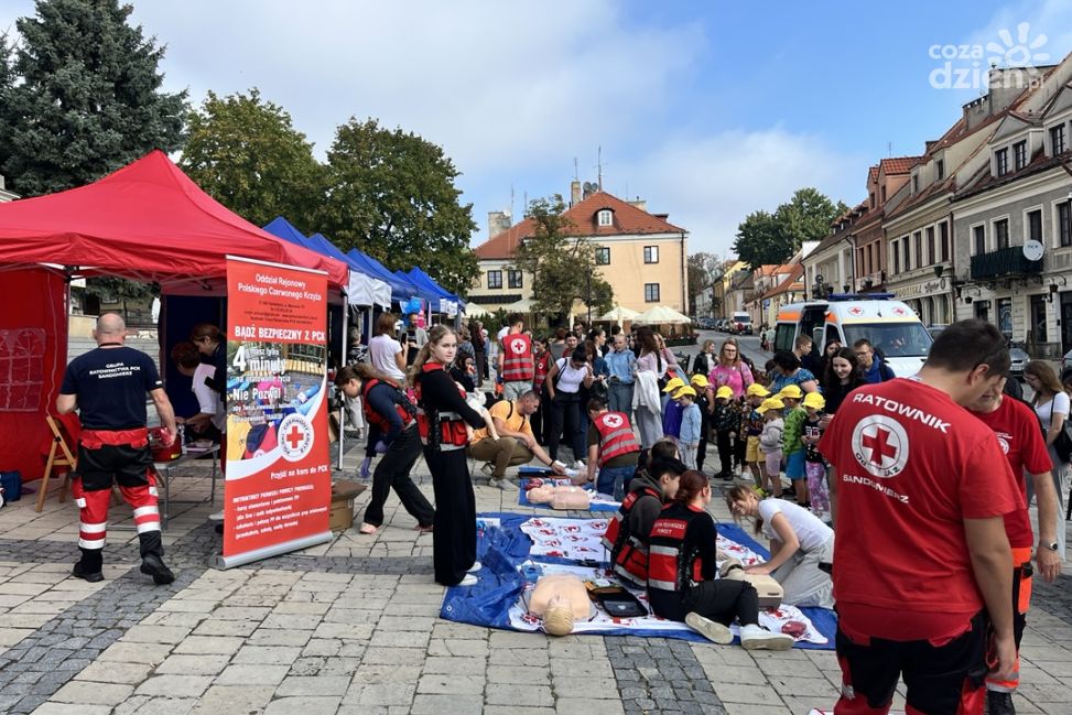 Miasteczko Pierwszej Pomocy na sandomierskim Rynku z okazji Światowego Dnia Pierwszej Pomocy (ZDJĘCIA)