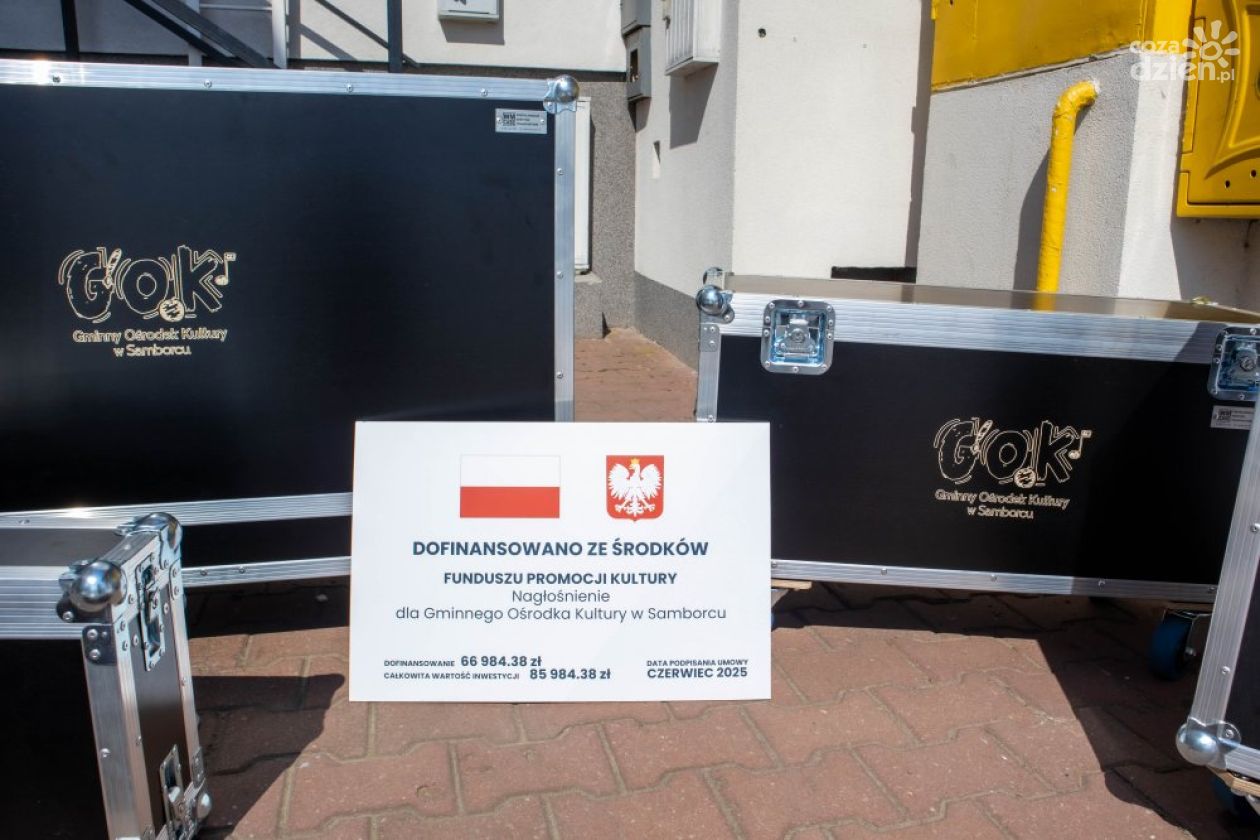 Nowoczesne nagłośnienie w Gminnym Ośrodku Kultury w Samborcu