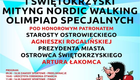 Ostrowiec Świętokrzyski gospodarzem wyjątkowej imprezy sportowej – I Świętokrzyski Mityng Nordic Walking Olimpiad Specjalnych