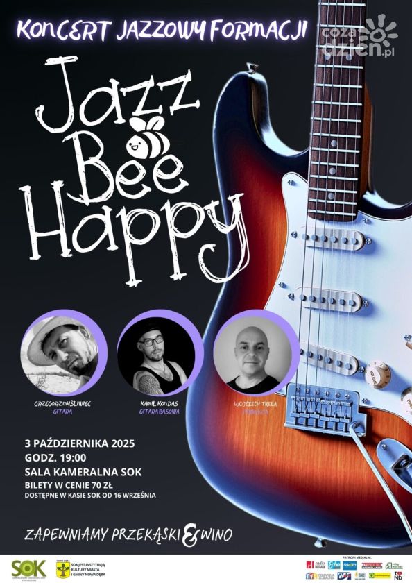 Wieczór jazzu i rocka w Nowej Dębie – koncert JazzBeeHappy