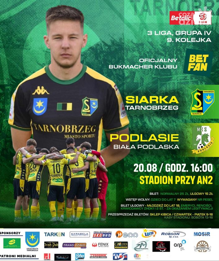 Tarnobrzeska Siarka gotowa do walki z Podlasiem