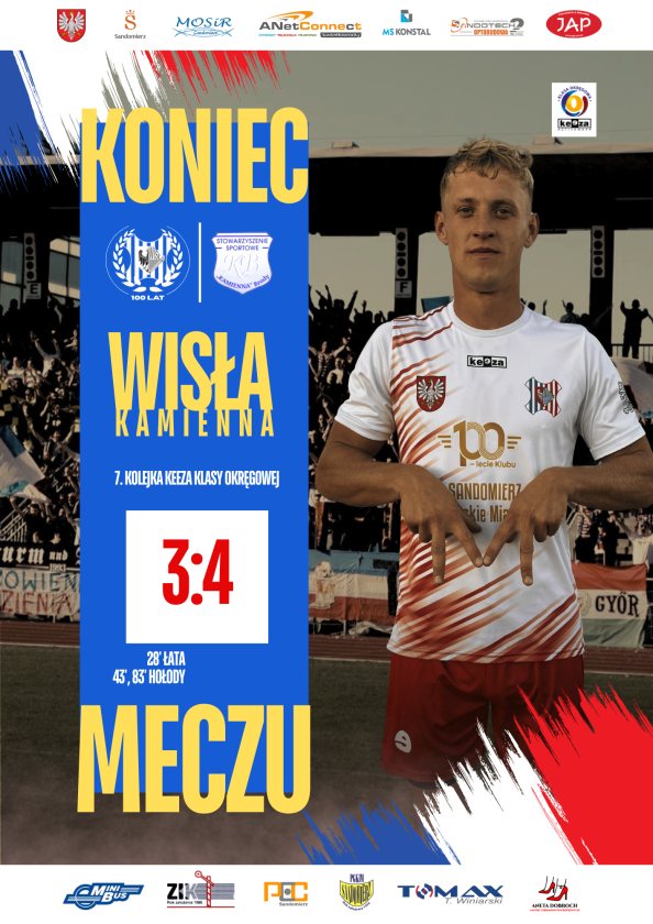 Wisła walczyła do końca, ale Kamienna lepsza w Sandomierzu