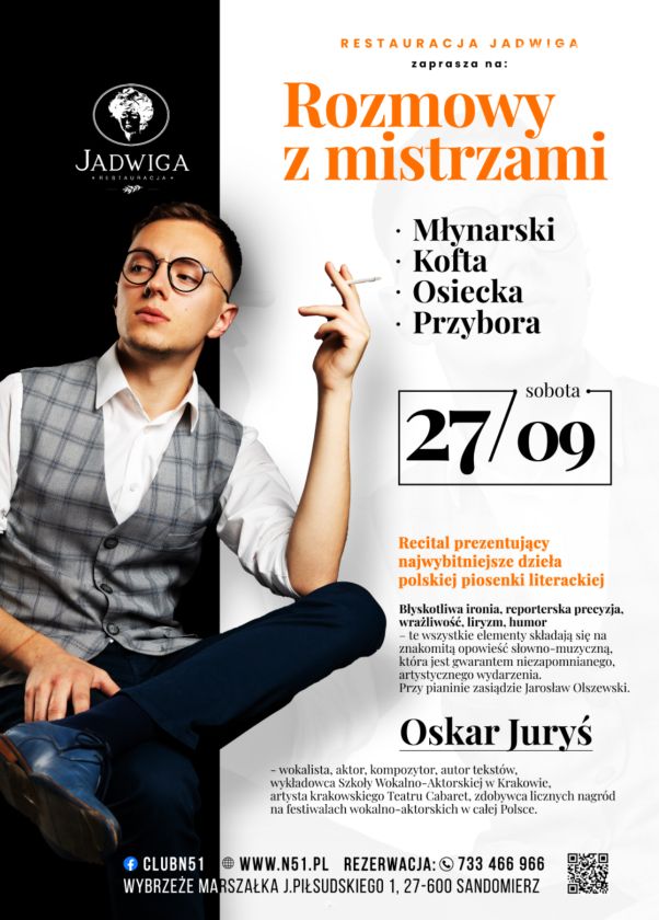 „Rozmowy z mistrzami” – recital piosenki literackiej w Sandomierzu