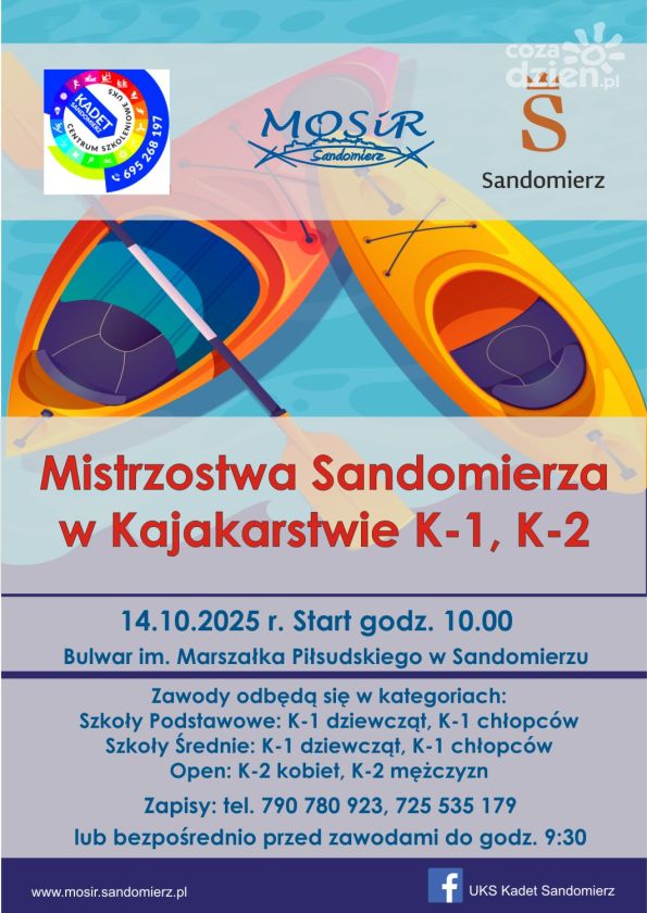 Kajakarskie emocje wracają do Sandomierza