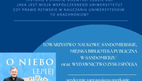 „O niebo lepiej” – spotkanie z ks. prof. Antonim Dębińskim w sandomierskiej bibliotece
