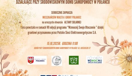 Altana Solarna w Połańcu – nowe miejsce integracji i odpoczynku dla mieszkańców
