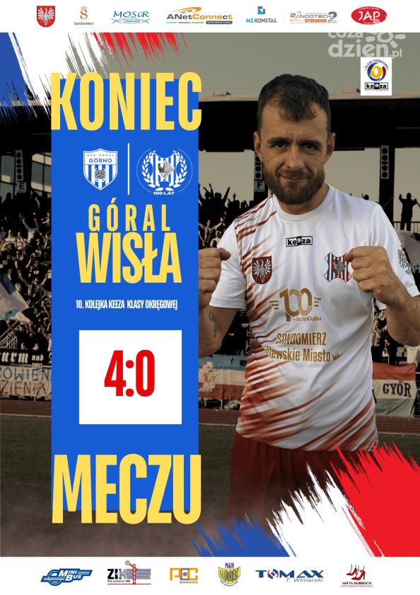 Wisła Sandomierz przegrywa w Łagowie. Trzy gole Górala Górno w końcówce przesądziły o porażce