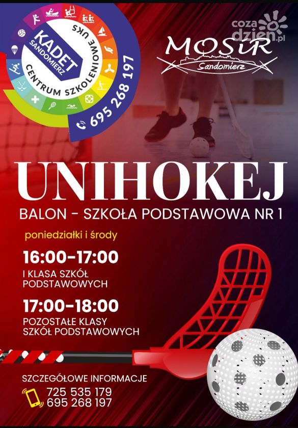 Sportowa przygoda z unihokejem w Sandomierzu – bezpłatne zajęcia dla dzieci