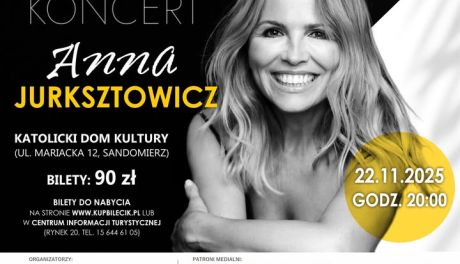 Anna Jurksztowicz zaśpiewa w Sandomierzu! Koncert już 22 listopada